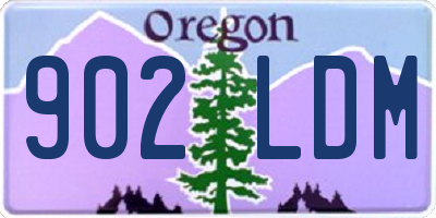 OR license plate 902LDM