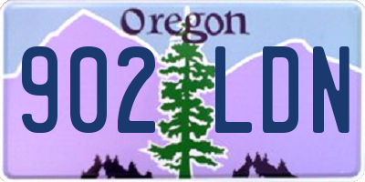 OR license plate 902LDN