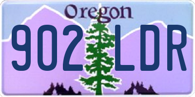 OR license plate 902LDR