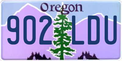 OR license plate 902LDU