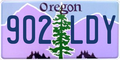 OR license plate 902LDY