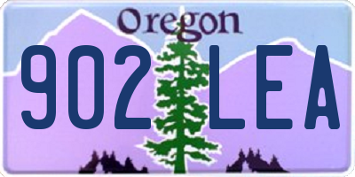 OR license plate 902LEA