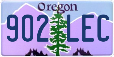OR license plate 902LEC