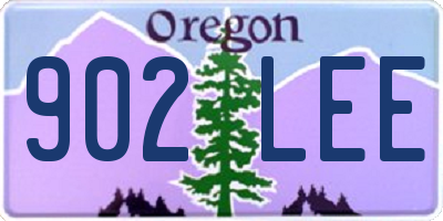 OR license plate 902LEE