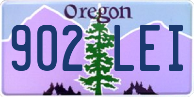 OR license plate 902LEI