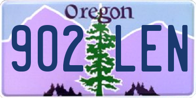 OR license plate 902LEN