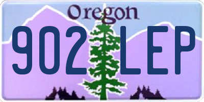 OR license plate 902LEP