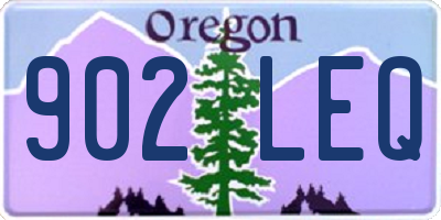 OR license plate 902LEQ