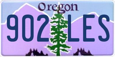OR license plate 902LES