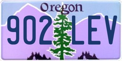 OR license plate 902LEV