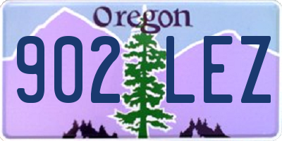 OR license plate 902LEZ