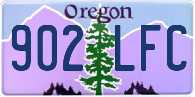 OR license plate 902LFC
