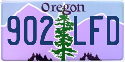 OR license plate 902LFD