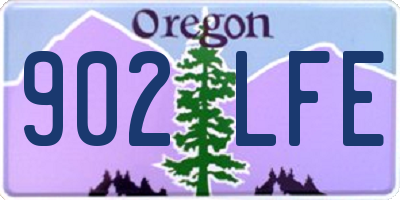 OR license plate 902LFE