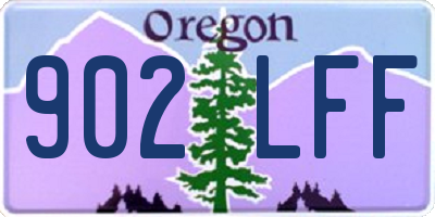 OR license plate 902LFF