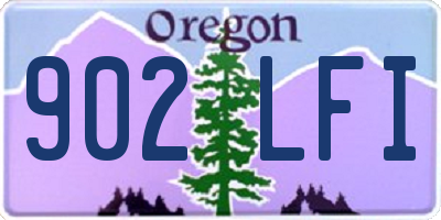 OR license plate 902LFI