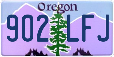 OR license plate 902LFJ