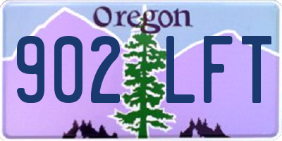 OR license plate 902LFT