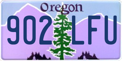 OR license plate 902LFU