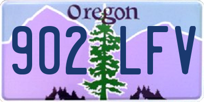 OR license plate 902LFV