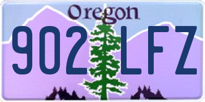 OR license plate 902LFZ