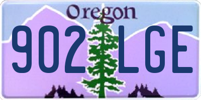 OR license plate 902LGE