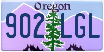 OR license plate 902LGL
