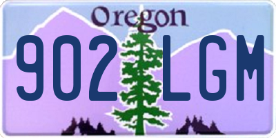 OR license plate 902LGM