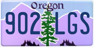 OR license plate 902LGS