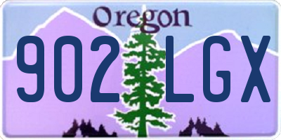 OR license plate 902LGX