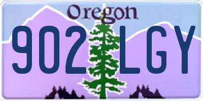 OR license plate 902LGY