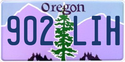 OR license plate 902LIH