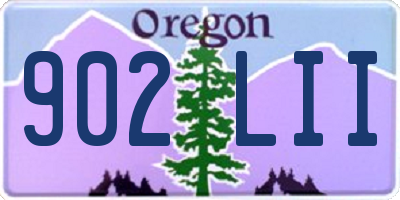 OR license plate 902LII