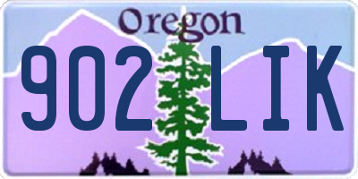 OR license plate 902LIK