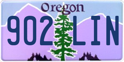 OR license plate 902LIN