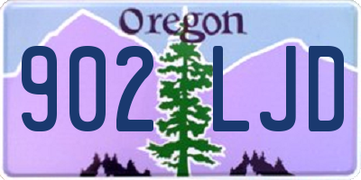 OR license plate 902LJD