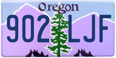 OR license plate 902LJF
