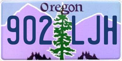OR license plate 902LJH