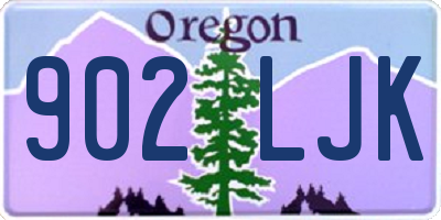 OR license plate 902LJK
