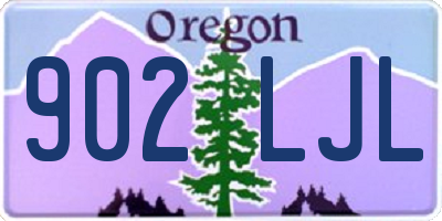 OR license plate 902LJL