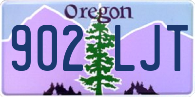 OR license plate 902LJT