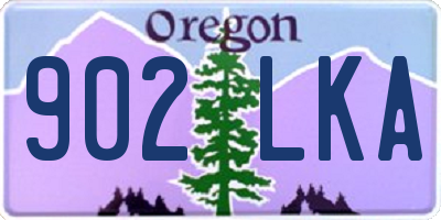 OR license plate 902LKA
