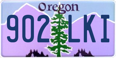 OR license plate 902LKI