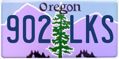 OR license plate 902LKS