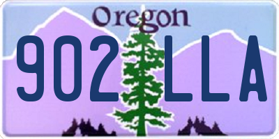 OR license plate 902LLA