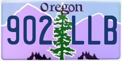 OR license plate 902LLB