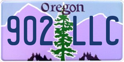 OR license plate 902LLC