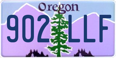 OR license plate 902LLF