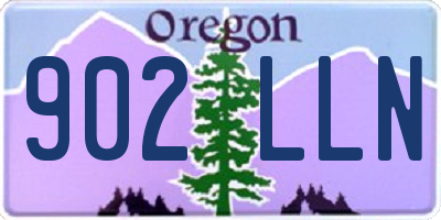 OR license plate 902LLN