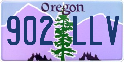 OR license plate 902LLV